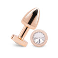 Load image into Gallery viewer, Gemsations 2" Beginners Bling Bling Metal Butt Plug Rose Gold