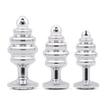 Load image into Gallery viewer, Gemsations 3Pc Ripple Bling Bling Anal Training Kit Silver
