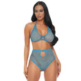 Load image into Gallery viewer, Electric Lingerie Blue Dream Fishnet Set O/S