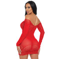 Load image into Gallery viewer, Electric Lingerie Scarlet Seduction Lace & Mesh Dress O/S