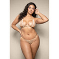 Load image into Gallery viewer, Pearl Bralette & Crotchless Panty Queen Size