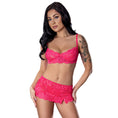 Load image into Gallery viewer, Get It Girl Bra, Skirt & Thong Set Diva Pink L/X