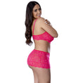 Load image into Gallery viewer, Get It Girl Bra, Skirt & Thong Set Diva Pink 2Xl