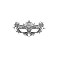 Load image into Gallery viewer, Ouch! Black & White Lace Eye Mask Queen