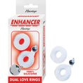Load image into Gallery viewer, Enhancer Dual Love Rings Clear