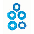 Load image into Gallery viewer, Enhancer Five Piece Cock Ring Set Blue