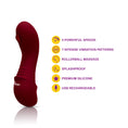 Load image into Gallery viewer, Viben Zaina Mini G-Spot Vibe W/ Rollerball Ruby