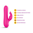Load image into Gallery viewer, Viben Freyja Mini G-Spot Rabbit Vibe W/ Triple Ticklers Hot Pink
