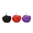 Load image into Gallery viewer, Master Series Fire Garden 3Pc Rose Candle Set Black/Purple/Red