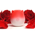 Load image into Gallery viewer, Bloomgasm Pulsing Petals Throbbing Rose Stimulator Red