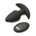 Load image into Gallery viewer, Bang! Rotating & Vibrating Silicone Butt Plug W/ Remote Black