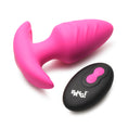 Load image into Gallery viewer, Bang! Rotating & Vibrating Silicone Butt Plug W/ Remote Pink