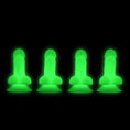 Load image into Gallery viewer, Big Ballers Glow-In-The-Dark Suction Snap-On Peckers 4 Pk