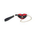Load image into Gallery viewer, Ouch! Milan Collection Collar With Leash Black/Red
