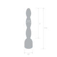 Load image into Gallery viewer, 2" Stainless Steel Bling Bling Wavy Penis Plug