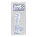 Load image into Gallery viewer, Basix Rubber Works 7.5" Dong with Suction Cup Clear