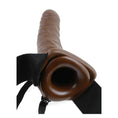 Load image into Gallery viewer, Fetish Fantasy Series 8" Vibrating Hollow Strap-On Brown
