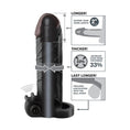 Load image into Gallery viewer, Fantasy X-tensions Vibrating Real Feel 2" Extension Black