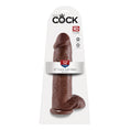 Load image into Gallery viewer, King Cock 12" Cock with Balls Brown