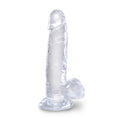Load image into Gallery viewer, King Cock Clear 7" Cock With Balls