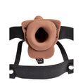 Load image into Gallery viewer, Fetish Fantasy 6" Hollow Rechargeable Strap-On With Balls Tan
