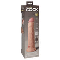 Load image into Gallery viewer, King Cock Elite 9" Dual Density Vibe Silicone Cock Light