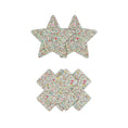 Load image into Gallery viewer, Pretty Pasties Star & Cross Glow 2 Pair