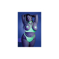 Load image into Gallery viewer, Double Take Cupless Bra & Cage Thong Queen Size