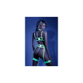 Load image into Gallery viewer, In A Trance Embroidered Bra Garter Belt And G-String S/M