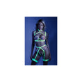 Load image into Gallery viewer, In A Trance Embroidered Bra Garter Belt And G-String L/Xl