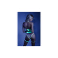Load image into Gallery viewer, In A Trance Crotchless Teddy With Leg Garters L/Xl