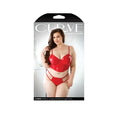 Load image into Gallery viewer, Carmen Wetlook Cropped Bustier & Panty 1X/2X
