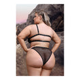 Load image into Gallery viewer, Bad Bitch One-Shoulder Bling Bralette & Panty Queen Size