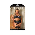 Load image into Gallery viewer, Cassidy Cage Bra, Garter Belt & Panty 3X/4X
