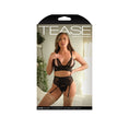 Load image into Gallery viewer, Blaire Bralette, Garter Belt & Crotchless Pearl Panty M/L