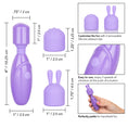 Load image into Gallery viewer, Dr. Laura Berman Olivia Rechargeable Mini Massager With Attachments