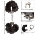 Load image into Gallery viewer, Ultra Fluffy Furry Cuffs Black