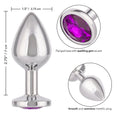 Load image into Gallery viewer, Jewel Large Amethyst Plug