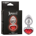 Load image into Gallery viewer, Jewel Small Ruby Heart Plug