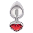 Load image into Gallery viewer, Jewel Large Ruby Heart Plug
