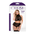 Load image into Gallery viewer, Katia Two Piece Halter Bra Top with Matching Gartered Panty - 1X/2X Boxed