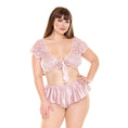 Load image into Gallery viewer, Norah Tie Front Top & Tap Pant - 1X/2X Boxed