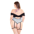Load image into Gallery viewer, Divina Gartered Teddy - 3X/4X (Garment Only - No Box)