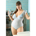 Load image into Gallery viewer, Blue Daiquiri Gartered Teddy - 3X/4X (Garment Only - No Box)