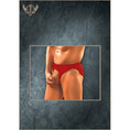 Load image into Gallery viewer, Nylon Spandex Pouchless Brief Red One Size