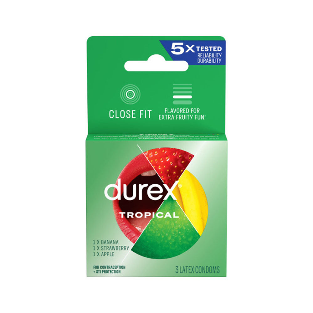 Durex Tropical Flavors 3Pk