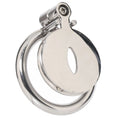 Load image into Gallery viewer, Lockmaster Stainless Steel Flat Inverted Chastity Cage With Cats Eye
