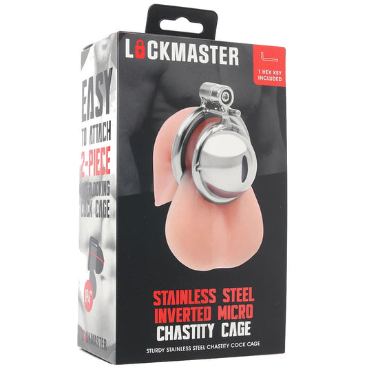 Lockmaster Stainless Steel Inverted Micro Chastity Cage