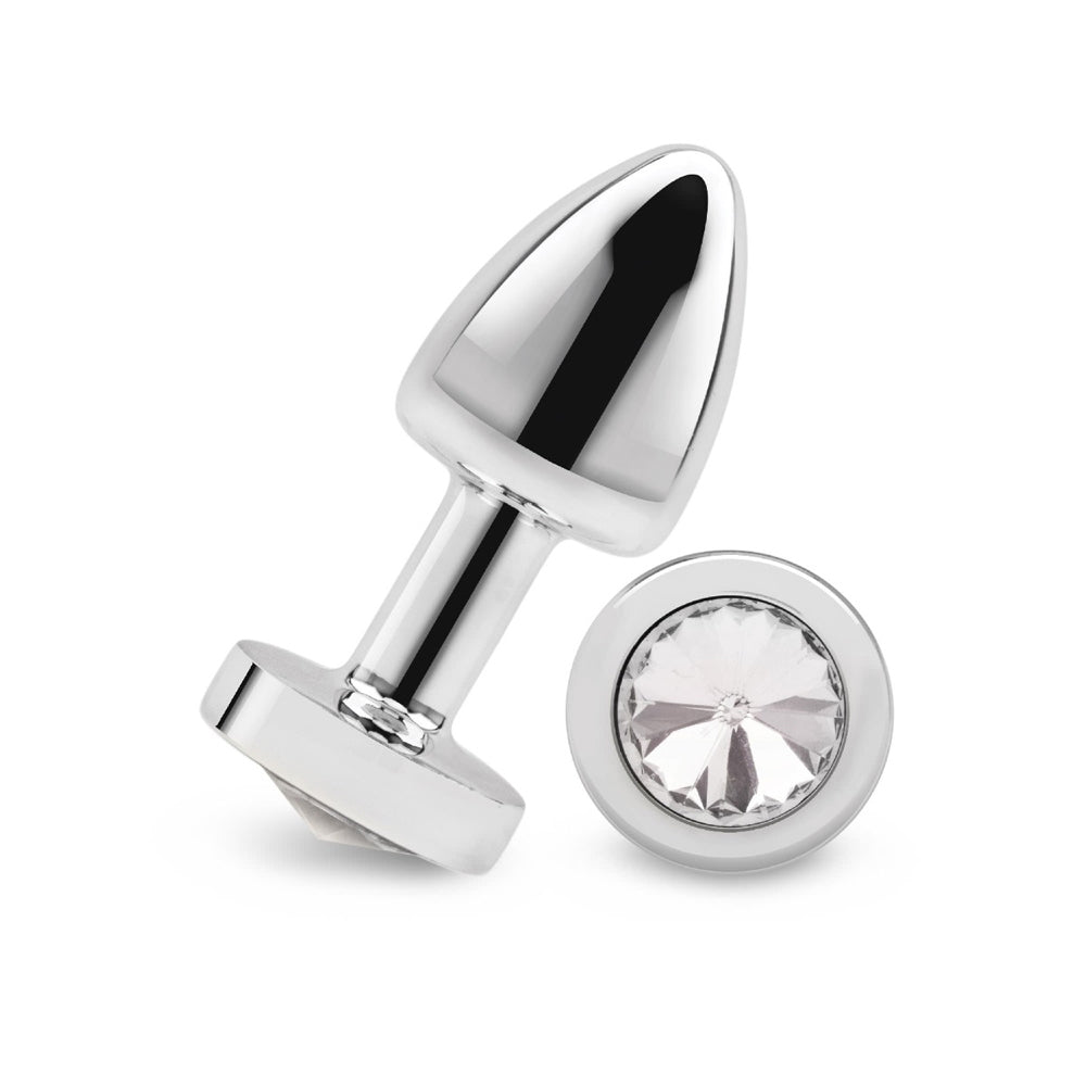 Gemsations 2&quot; Beginners Bling Bling Metal Butt Plug Silver