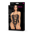 Load image into Gallery viewer, Electric Lingerie Shredded Halter Teddy O/S
